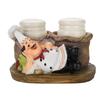 Cute Chef Statue Salt & Pepper Bottle Holder Ornaments Home Decor Kitchen Resin Crafts #C