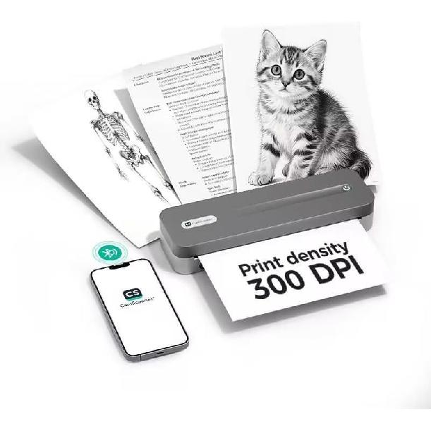 Thermal Printer Paper 8.5x11 Inch, 100 Sheets US Letter Size Foldable Paper, Long-Term Archival Quality, Compatible with CamScanner P1 Pro Printer,