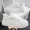 Men's Summer Breathable All-match Casual White Sneakers Youth Non-slip Sports Thick-soled Height-enhancing White Shoes
