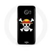 Case for Samsung Galaxy S6 One Piece Manga Skull Black Background