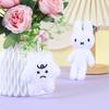 Creative Frustrated Bear Plush Keychain Cartoon Bunny Doll Keyring Bag Pendant Backpack Hanging Decoration Couple Gifts