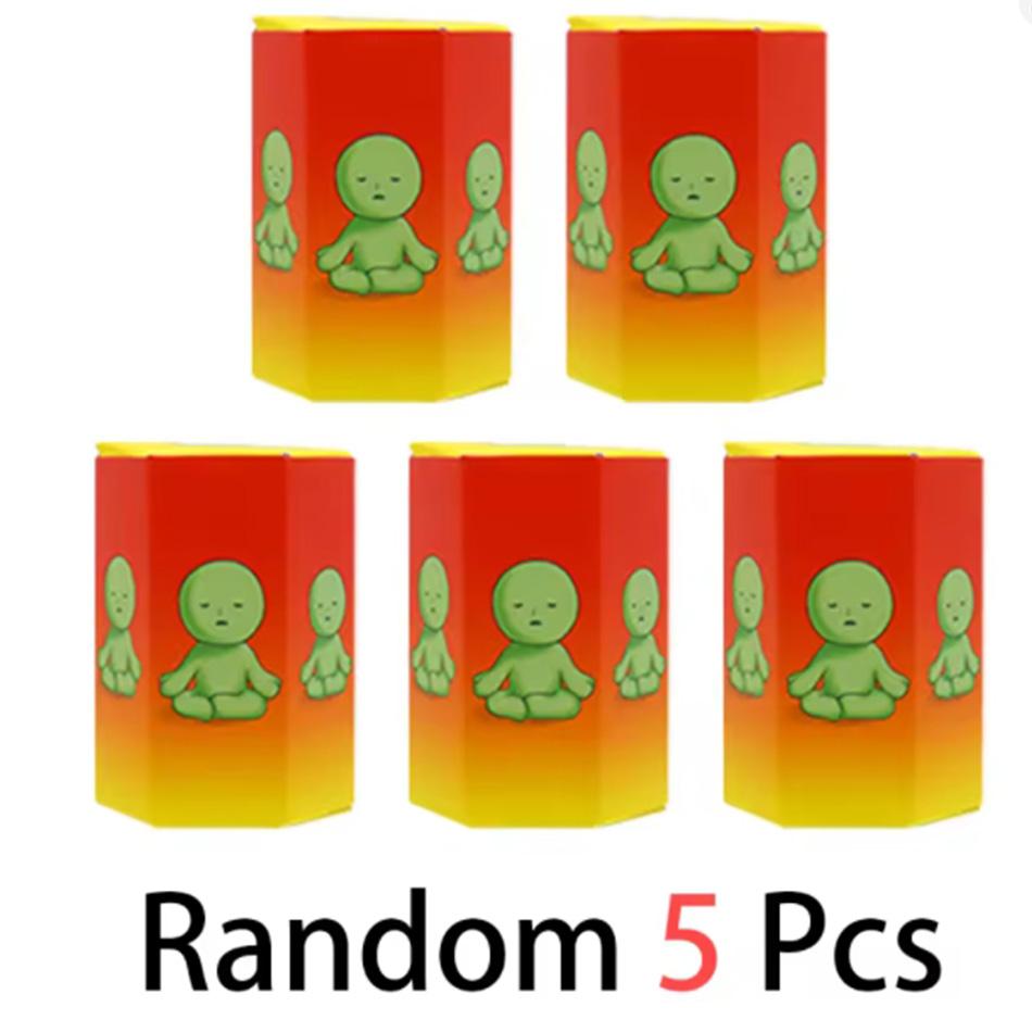 Smiski Yoga Series Blind Box – Luminous Green Figurine, Kawaii Night Light, Cute Collectible Toy, Christmas Gift