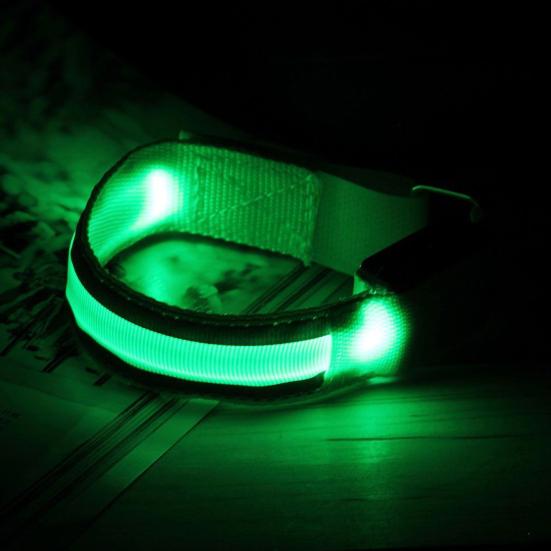 New LED Night Sports Armband Flashing Arm Warmer Belt Bike Safety Reflective Strap Good Sales Store