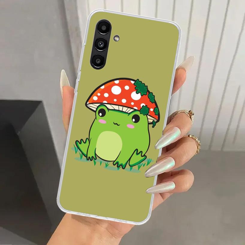 Cottagecore Frog Mushroom Kawaii Phone Case for Samsung Galaxy A17 A16 A37 A26 A36 A57 A56 A15 A25 A35 A55 A14 A24 A34 A54 A13 A