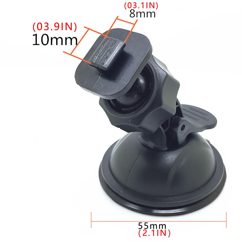 360 Degree Rotating T-shaped Interface Driving Recorder Suction Cup Bracket 2pcs