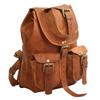 Genuine Leather Backpack Vintage Backpack Leather Rucksack, Full Grain Leather Backpack with Pockets