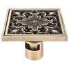 Bathroom Floor Drain Kit Antique Shower Drain Accessory for Home Hotel Toilet Balcony 10x10cm