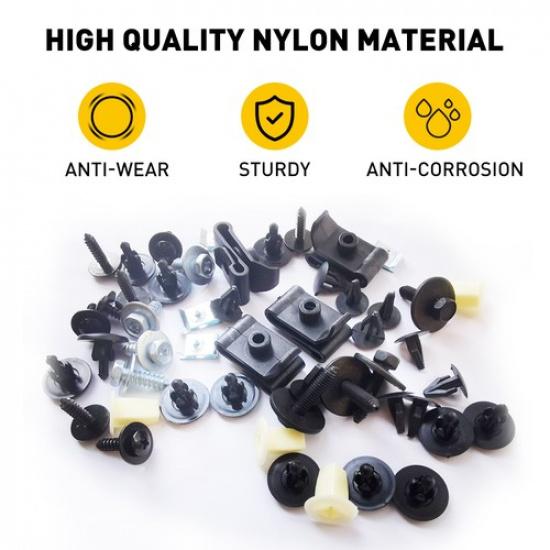 50pcs For Toyota Lexus Fender Liner Grommet Clips Fastener Retainer Bumper Clips