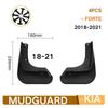 Guardabarros delanteros y traseros para coche Kia Forte Cerato K3 EX LX 2009-2013 2018-, протекторы против сальпикадураса, Guardabarros con solapa,