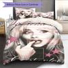 Sabrina Carpenter poster Bedding Quilt Set Quilt Cover Pillowcase Home Decoration Birthday Gift (1 * duvet cover + 2 * pillowcase, without core)
