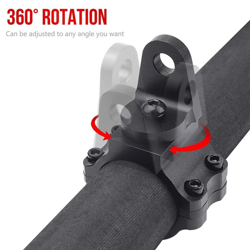 Крепления для светодиодных фонарей UTV, крепление для флага UTV, кронштейны для светодиодных антенн для каркаса безопасности квадроцикла 1,75–2 дюйма, RZR 900 1000 XP PRO Commander