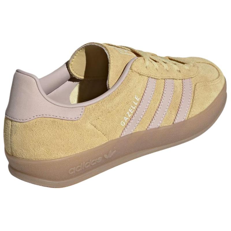 adidas Originals GAZELLE INDOOR Unisex Retro Trainers Resin Yellow IH9220