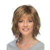 Blonde Brown Short Costume Wigs Curly Ladies Layered Natural Wig With Bangs Synthetic Hair Grey White Wig For Women Heat Resistant Wig