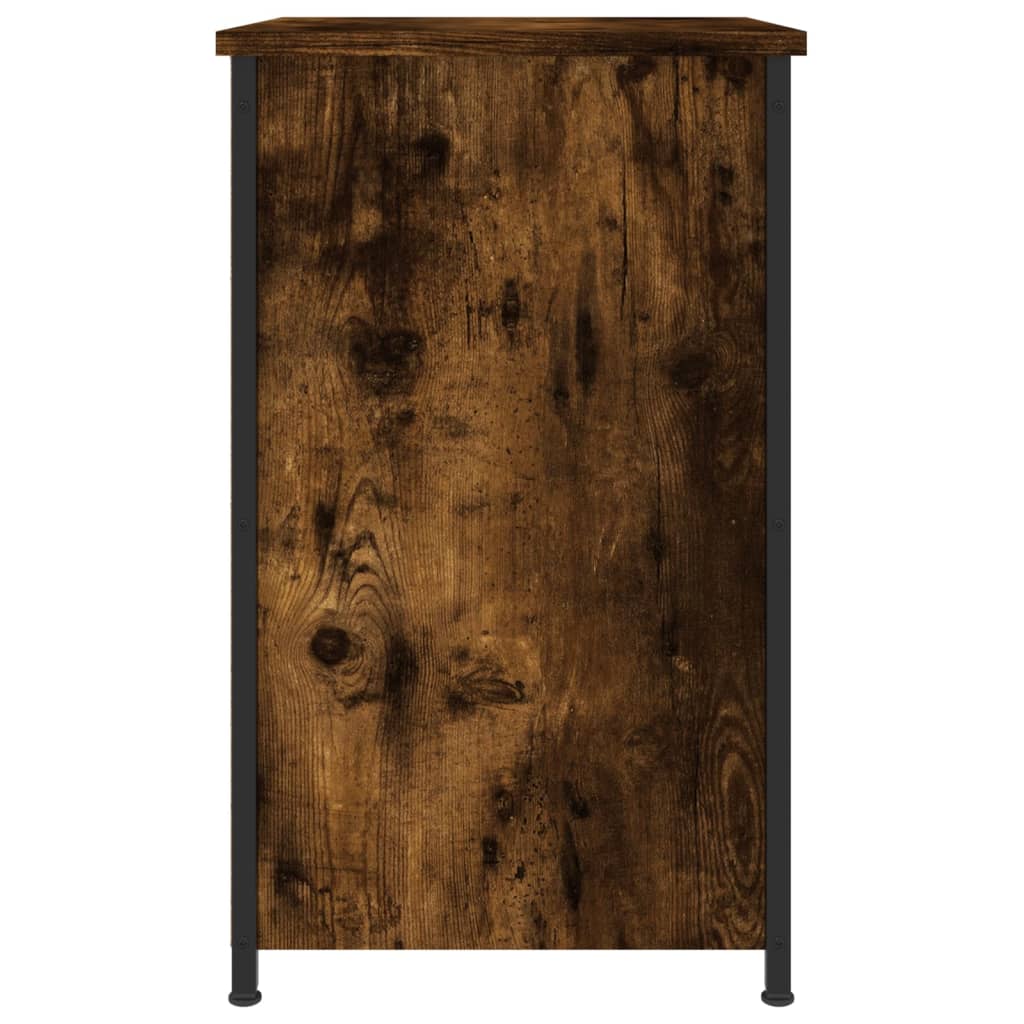 Nightstand Smoked Oak 40x36x60 cm Particleboard