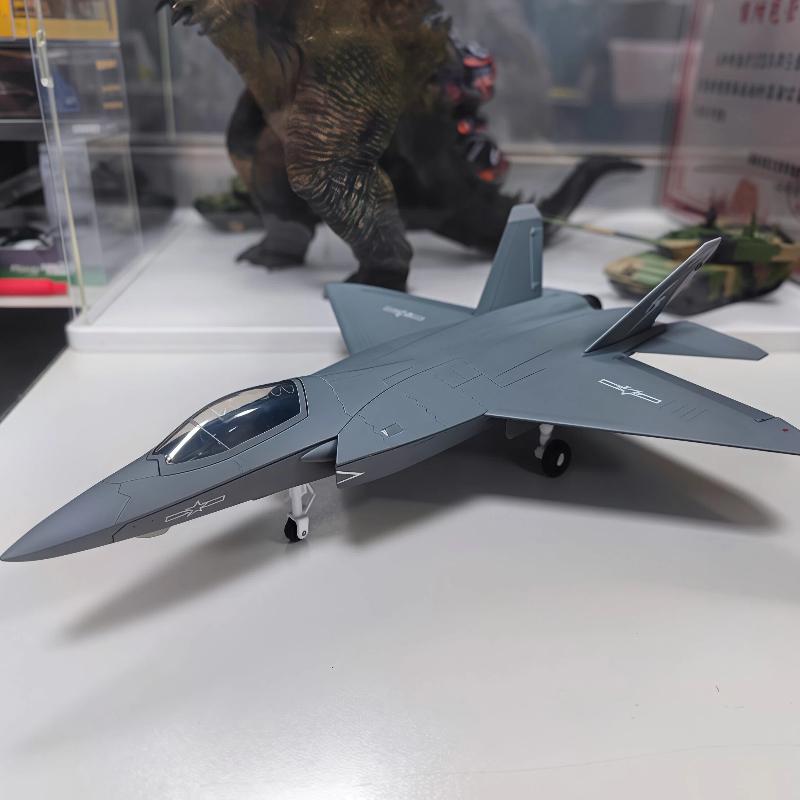 1: 64 [Живопись к 75-летию] J-35a Модель самолета Симуляция Сплав Палубный Истребитель-невидимка Украшение Коллекция