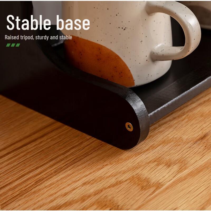 Bamboo Four-Tier Dustproof Cup Storage Rack