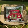 Christmas Red Candle Cushion Cover Soft Reversible Durable Pillow Cover MultiScene Use for Home Car Daily Comfort