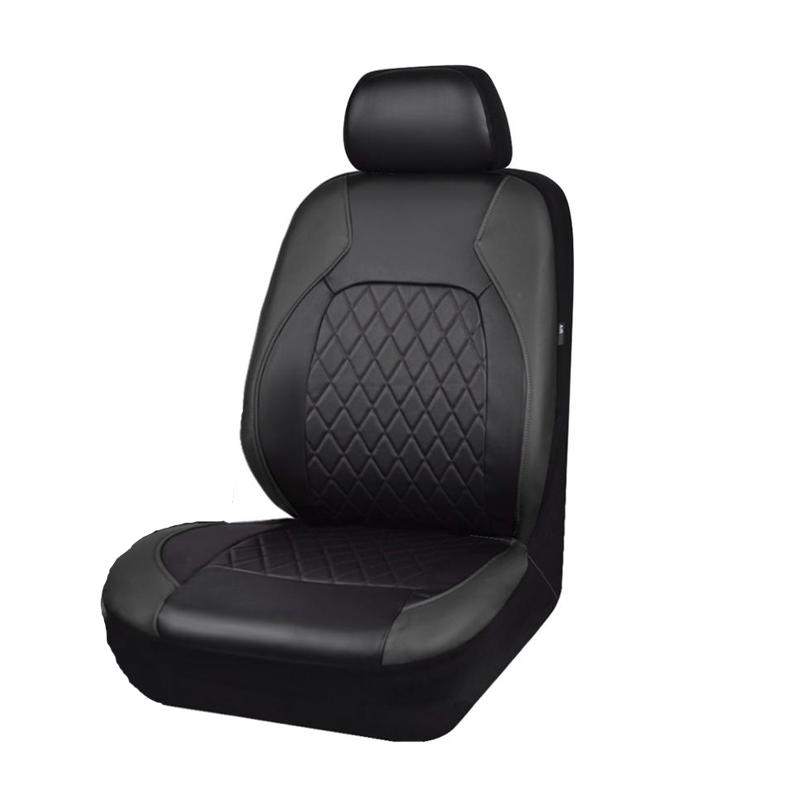 Универсальные чехлы на автомобильные сиденья из искусственной кожи, совместимая с подушкой безопасности, водонепроницаемая защита автомобильных сидений, аксессуары для интерьера, подходящие для большинства автомобилей