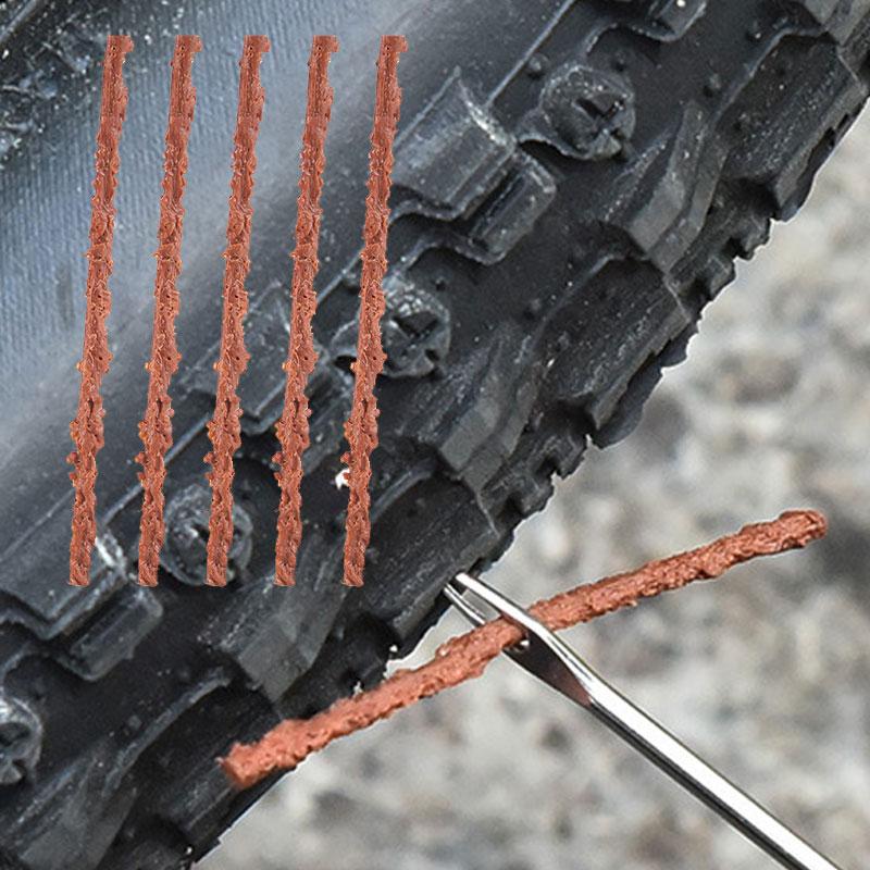 50 шт. черные полоски для ремонта бескамерных шин, клей для экстренного прокола шин, резиновые полоски для ремонта шин автомобилей, мотоциклов, велосипедов