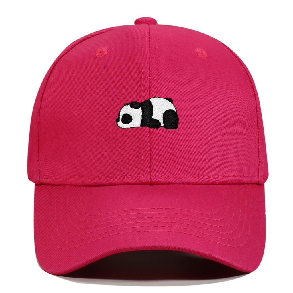 Panda Embroidery Baseball Cap - Unisex Summer Sports Hat, Custom Logo, Various Colors