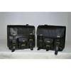 Leather Side Pouch Panniers Real Goat Leather Motorcycle Saddle 2 Bags Black