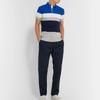 Polo Ralph Lauren Вышитое лого Small Pony Цветной блок Футболка поло с коротким рукавом Мужские футболки поло Синий Серый 710780947-002