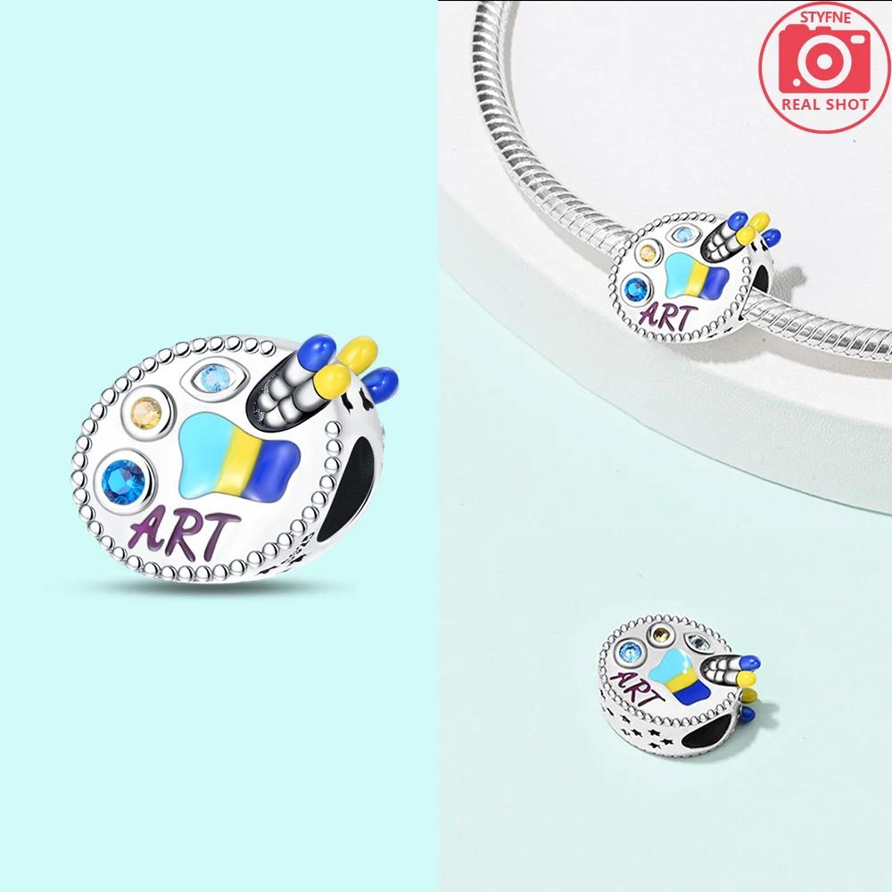 Элегантная медная оригинального цвета масляная живопись доска восковые мелки бусины подходят шармы для браслетов женские украшения DIY аксессуар подарок