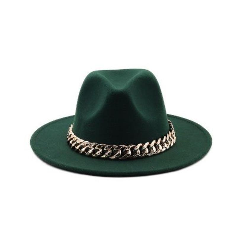 Зимняя мужская шерстяная джазовая шляпа Новая шляпа с широкими полями Модная шляпа-цилиндр с плоскими полями