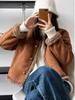 Korea Retro Maillard Wool Fur Coat Female 2024 Winter New Short Loose Plush Jackets Fashion Design Casual Clothes Thick