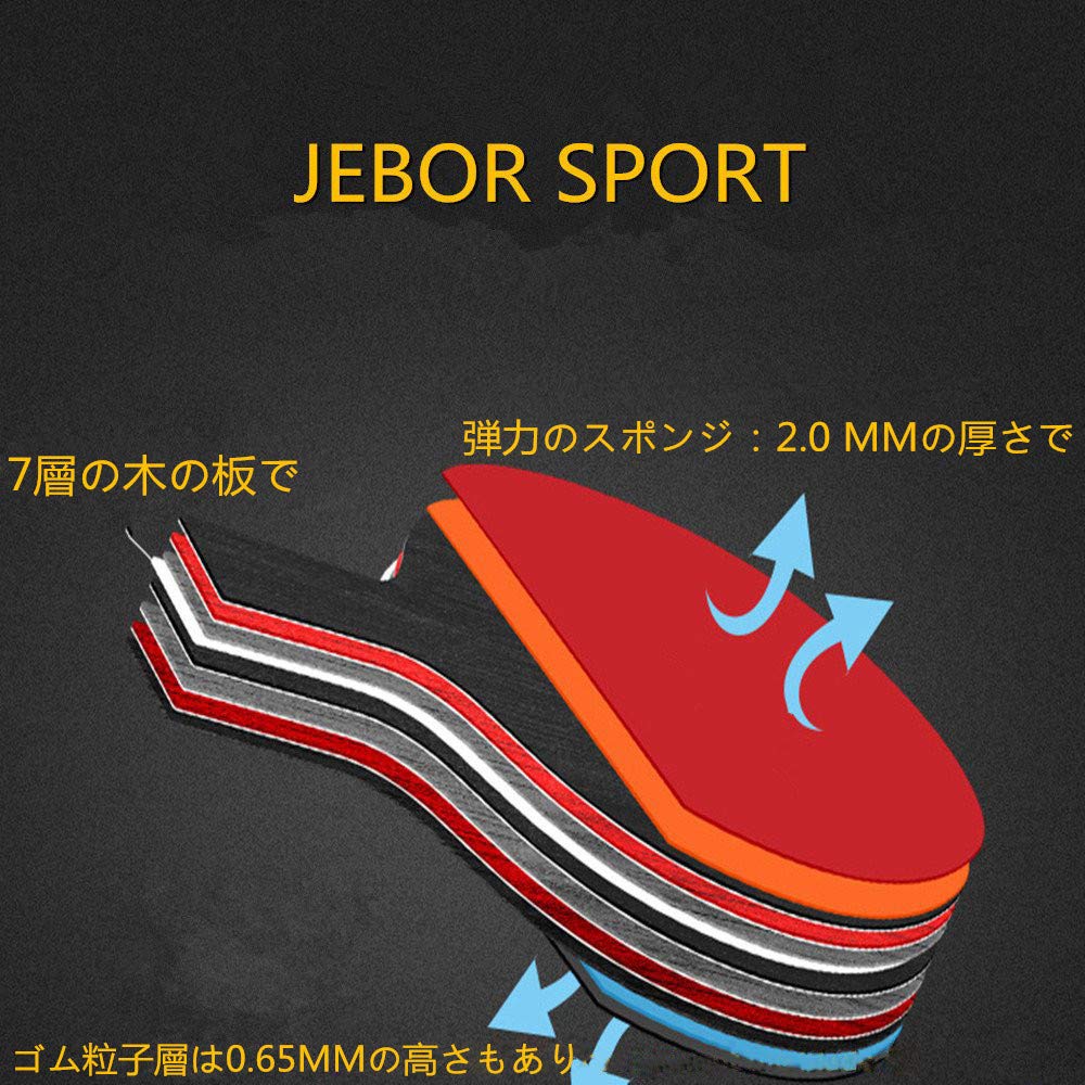 Набор сетки для настольного тенниса JEBOR (2 ракетки, выдвижная сетка, 3 мяча) с сумочкой - Идеально подходит для активного отдыха, досуга и работы.