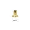 100sets Brass Eyelet No Washer 1.5mm/2mm/2.5mm Leather Craft  Grommet Round Eye Ring Shoes Bag Clothing Leather Belt Hat