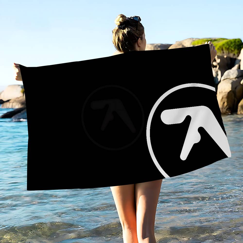 A-Aphex Twin Микрофибра С принтом Пляжное полотенце Альпинизм Йога Пляж Плавание Бег Впитывающее Мягкое полотенце