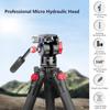 Manbily VH 1 Compact Video Fluid Head Pan Tilt Tripod Head Panorama Ballhead Tripod Mount Aluminum Alloy 3kg 6.61lbs