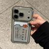 Ударопрочный Чехол-Карман с Отсеком для Карт Для iPhone 17 13 12 11 Pro Max 17 Air Прозрачные Чехлы Для iPhone 16 15 14 Plus Обложка