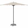 Umbrella Base Dark Grey Wood Look 48 x 48 x 32 cm