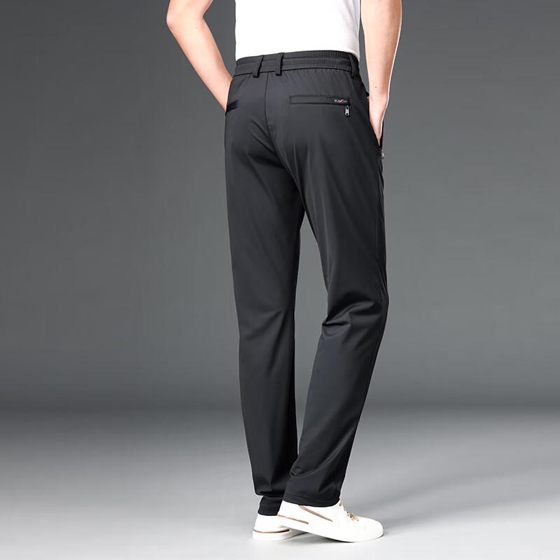 Мужские повседневные быстросохнущие брюки из ледяного шелка