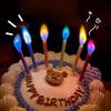 Multicolour Flame Candles Colorful 5/6pcs/pack Wedding Party Birthday Cake Candles Decoration Party Supplies for Children Kids