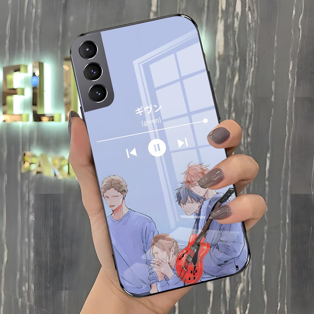 Чехол Ainme G-Given для Samsung S26 S25 Plus S20 S20 Plus S22 Ultra S23 FE S21 Plus S21 Ultra Стеклянная крышка