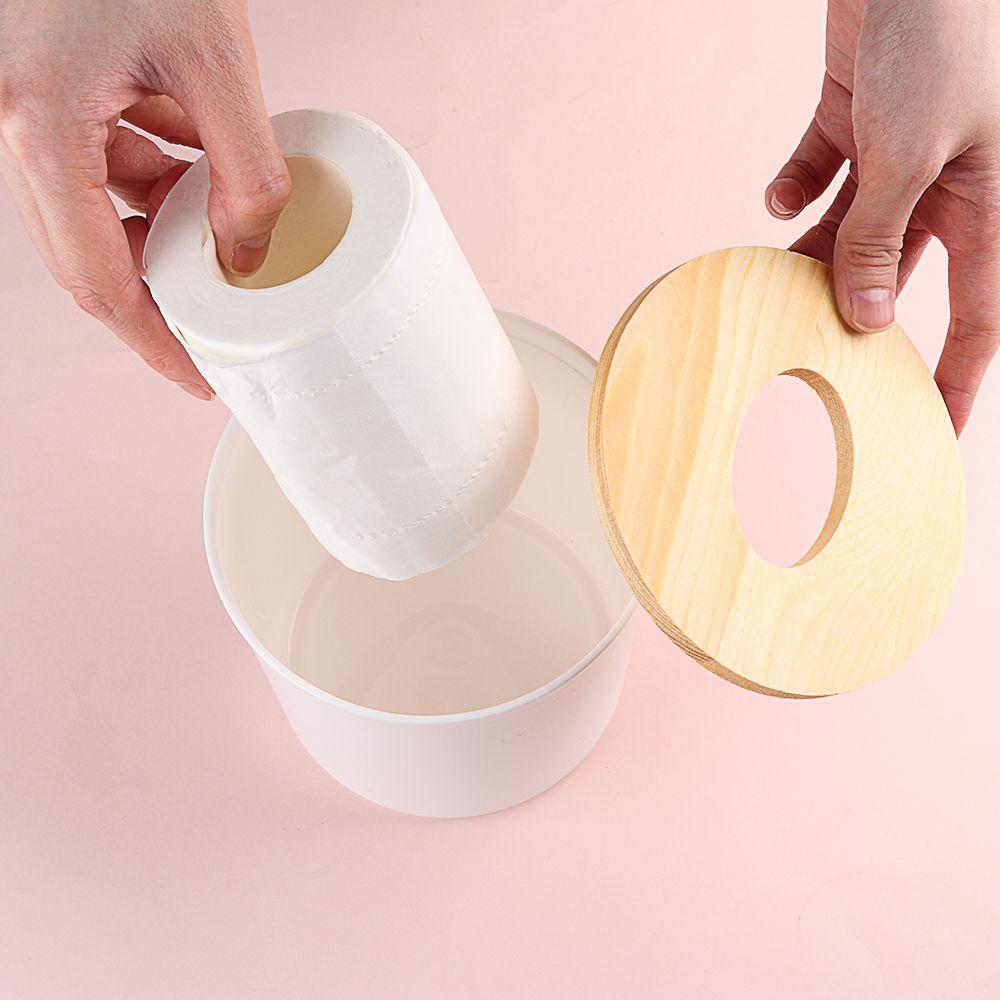 4PCS Cartoon Wood Table Decoration Cover Holder Storage Case Wooden Tissue Box Napkin Paper Boxes