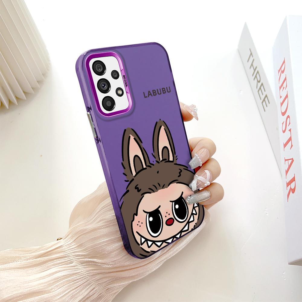 Окрашенный узор, цветной серебристый, двухсторонний, жесткий, противоударный чехол для телефона Samsung