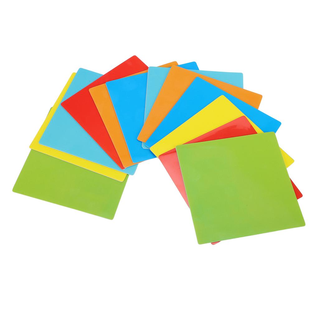 12pcs Dry Erase Sticker Colorful Waterproof Reusable Whiteboard Stick Note with Marker for Wall