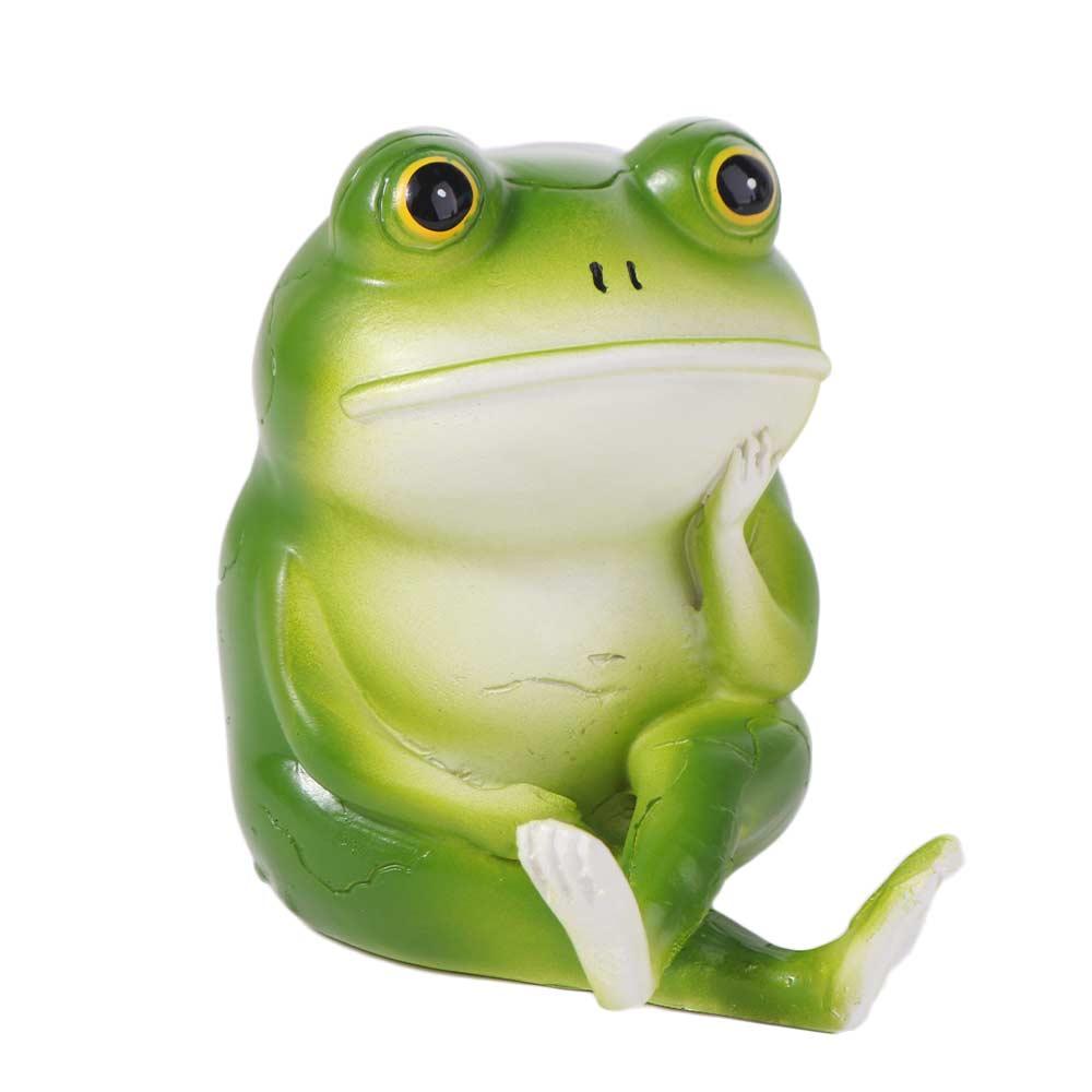Cute Small Frog Statue Resin Crafts Animal Ornament Micro-landscape Accessories