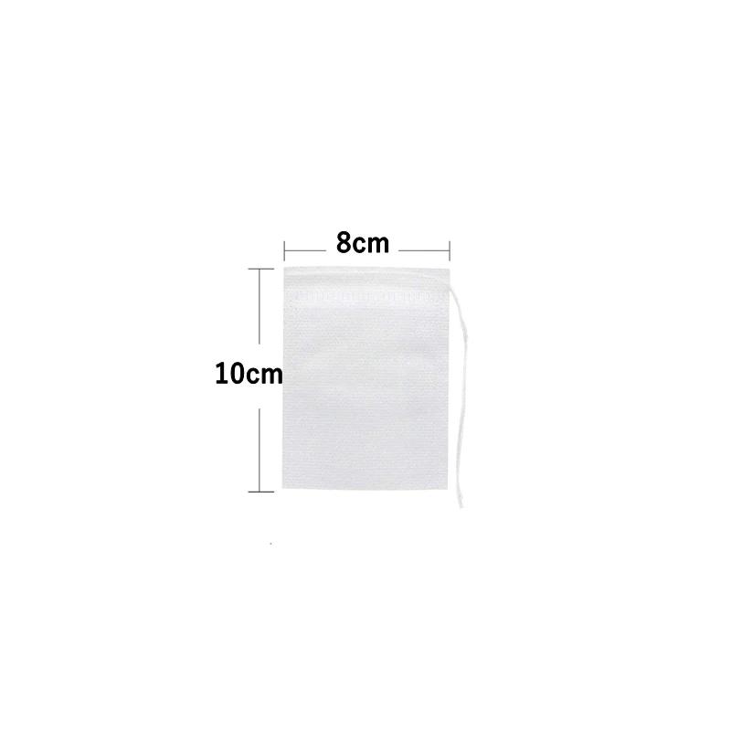 Одноразовые чайные пакетики Многоразмерные чайные пакетики для листового чая Пустой большой ароматный мешок на шнурке Фильтр-пакеты для кофе со льдом