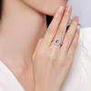 BagueRingen модное обручальное кольцо из стерлингового серебра S925 2 карата D-цвет муассанит ювелирные изделия для женщин сертификат GRA