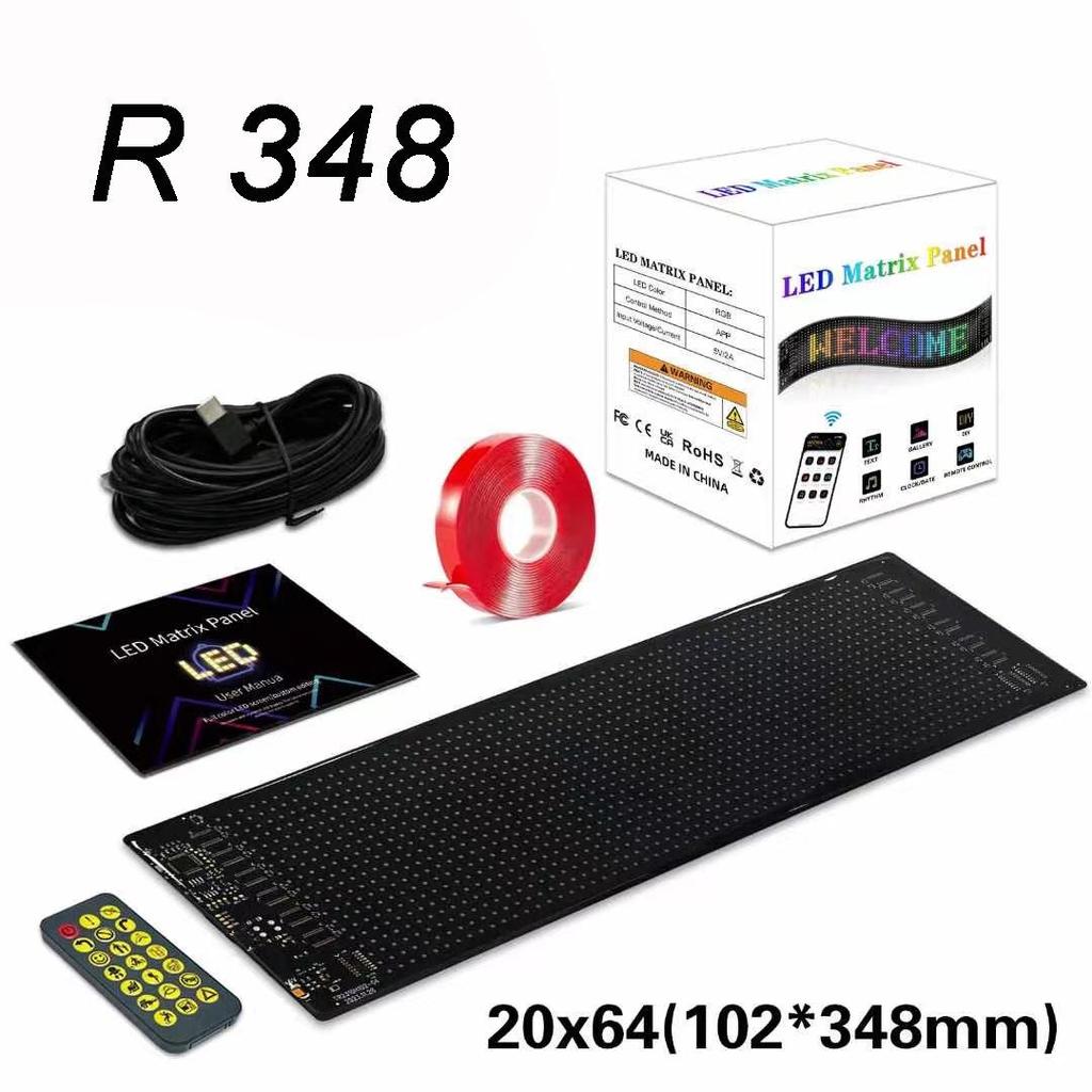 Светодиодный гибкий дисплей с дистанционным управлением и наклейка на автомобиль