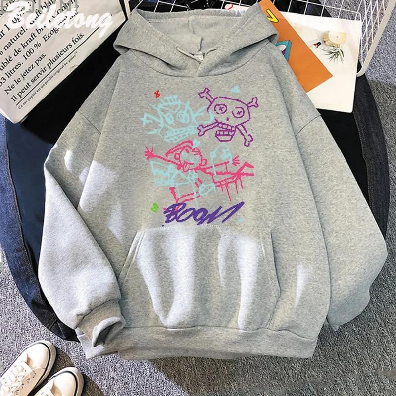Arcane Jinx Hoodie Monkey Graffiti Style Nice Print Game Lovers Tops Streetwear Women Sweatshirts Pullovers Hoodies & Sweatshirts Women's