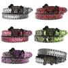 European and American Rhinestone Dog Buckle Belt Rivet Punk Decoration Women's Belt Yabi Decoration Python Pattern Belt