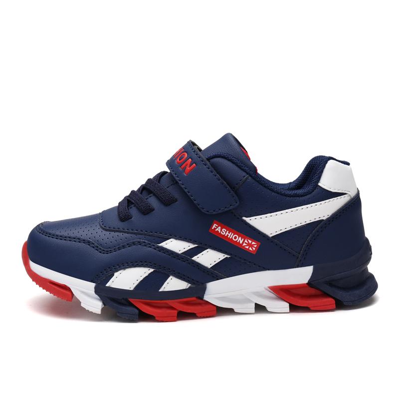 28-40 Children and Teenagers Plus Size Simple Fashion Trend Velcro Casual Sports Shoes Running Shoes