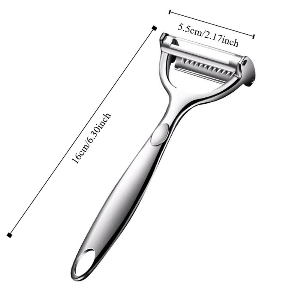 Stainless Steel Vegetable and Fruit Peeler 2 in 1 Kitchen Planer Potato Peeling Artifact  Potato
