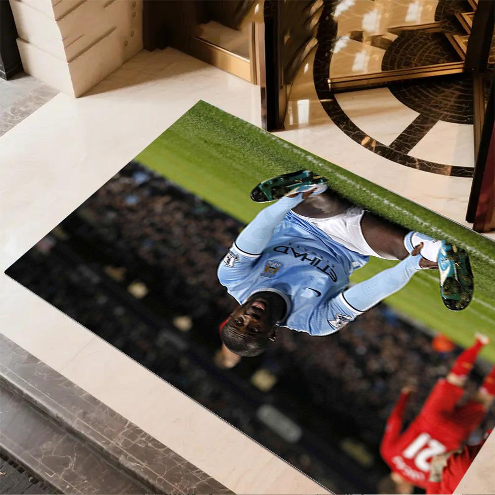 Footballer Ground Carpet Design for Dining Room Study room Foyer Game Room Anti-slip Rug Decorate Offices Best for Christmas